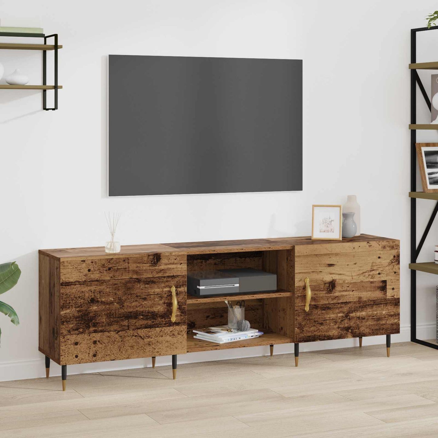 TV-skap Gammelt tre 150 x 30 x 50 cm Konstruert tre