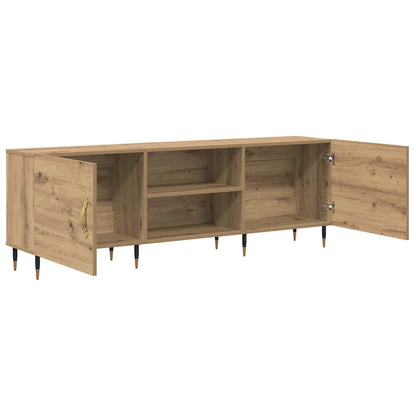 TV-Møbel Artisan Eik TV-skap med hylle med lagring med dør 150 x 30 x 50 cm