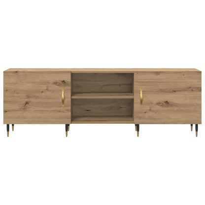 TV-Møbel Artisan Eik TV-skap med hylle med lagring med dør 150 x 30 x 50 cm