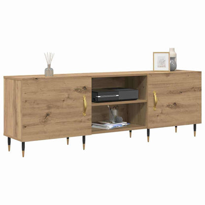 TV-Møbel Artisan Eik TV-skap med hylle med lagring med dør 150 x 30 x 50 cm