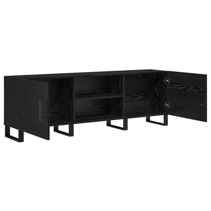 TV-skap Svart Eik 150 x 30 x 50 cm Konstruert tre