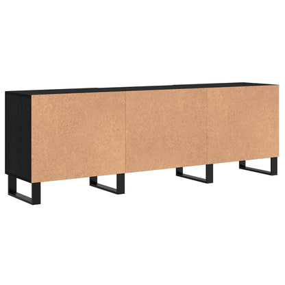 TV-skap Svart Eik 150 x 30 x 50 cm Konstruert tre