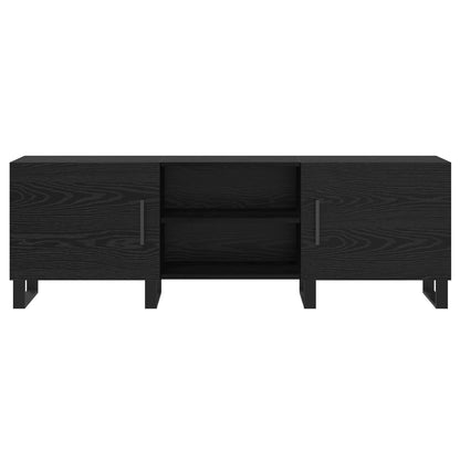 TV-skap Svart Eik 150 x 30 x 50 cm Konstruert tre