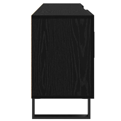 TV-skap Svart Eik 150 x 30 x 50 cm Konstruert tre