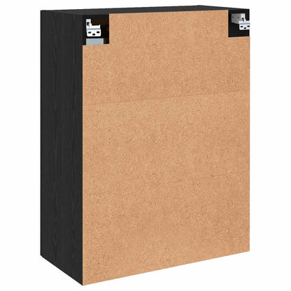 Veggskap Veggmontert Svart 69,5 x 34 x 90 cm Konstruert tre