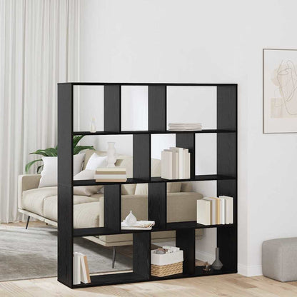 Bokhylle Svart Eik 132 x 29 x 141.5 cm