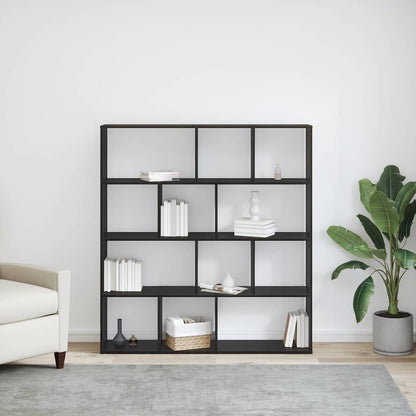 Bokhylle Svart Eik 132 x 29 x 141.5 cm