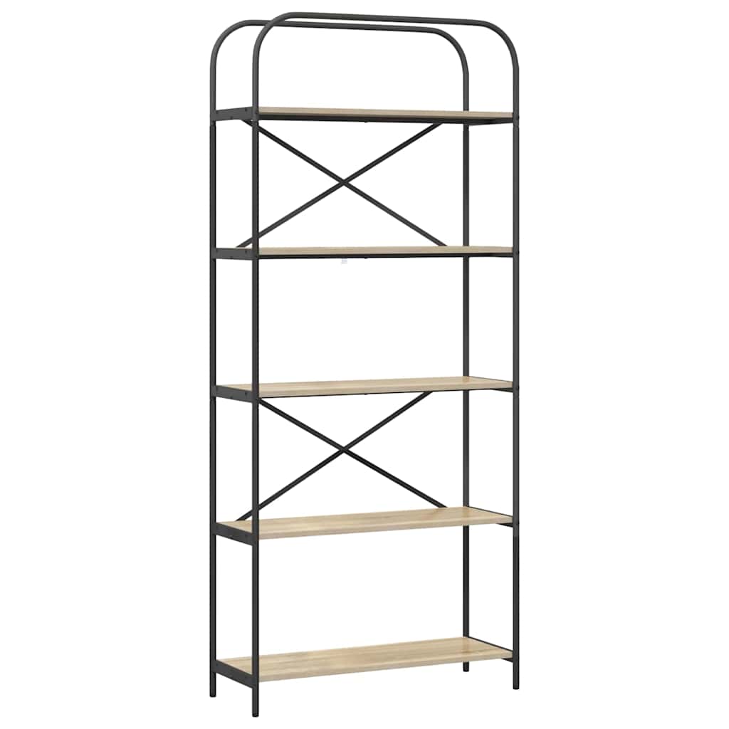 Bokhylle Sonoma eik 80 x 30 x 183 cm Konstruert tre