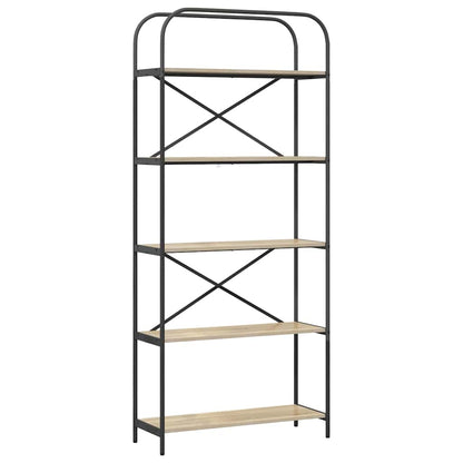 Bokhylle Sonoma eik 80 x 30 x 183 cm Konstruert tre