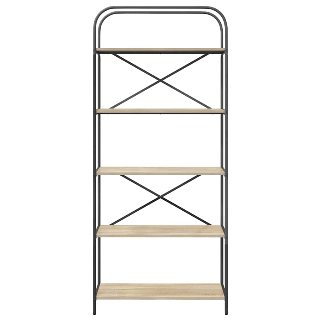 Bokhylle Sonoma eik 80 x 30 x 183 cm Konstruert tre