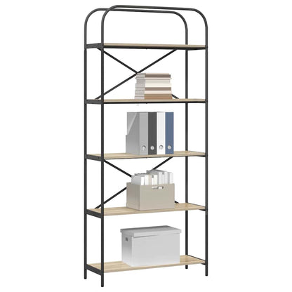 Bokhylle Sonoma eik 80 x 30 x 183 cm Konstruert tre