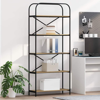 Bokhylle artisan eik 80 x 30 x 183 cm Konstruert tre