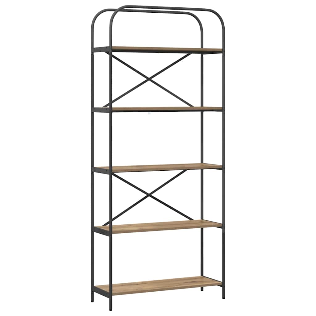 Bokhylle artisan eik 80 x 30 x 183 cm Konstruert tre