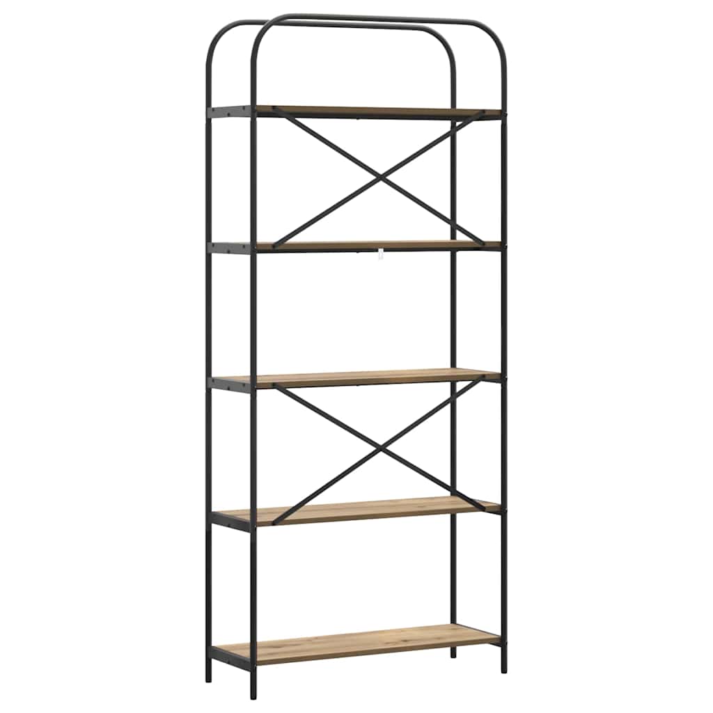 Bokhylle artisan eik 80 x 30 x 183 cm Konstruert tre