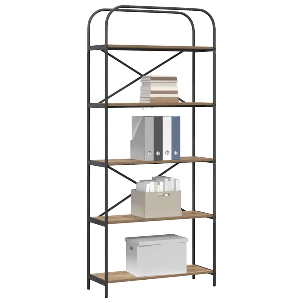 Bokhylle artisan eik 80 x 30 x 183 cm Konstruert tre