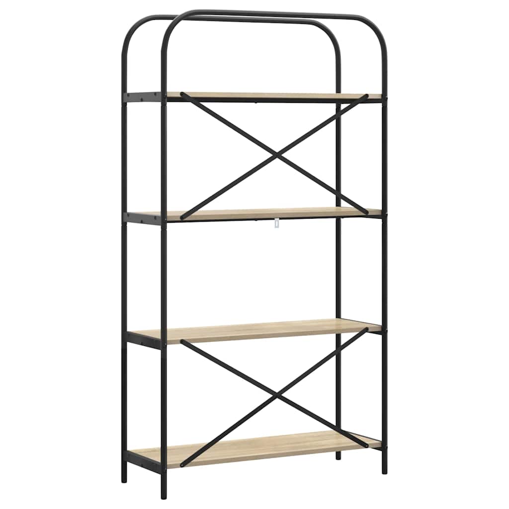 Bokhylle Sonoma eik 80 x 30 x 146 cm Konstruert tre