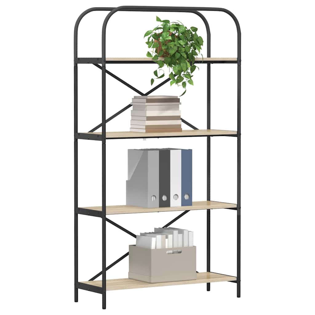 Bokhylle Sonoma eik 80 x 30 x 146 cm Konstruert tre