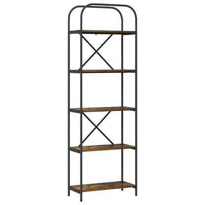 Bokhylle Røkt eik 60 x 30 x 183 cm Konstruert tre