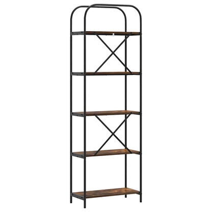 Bokhylle Røkt eik 60 x 30 x 183 cm Konstruert tre