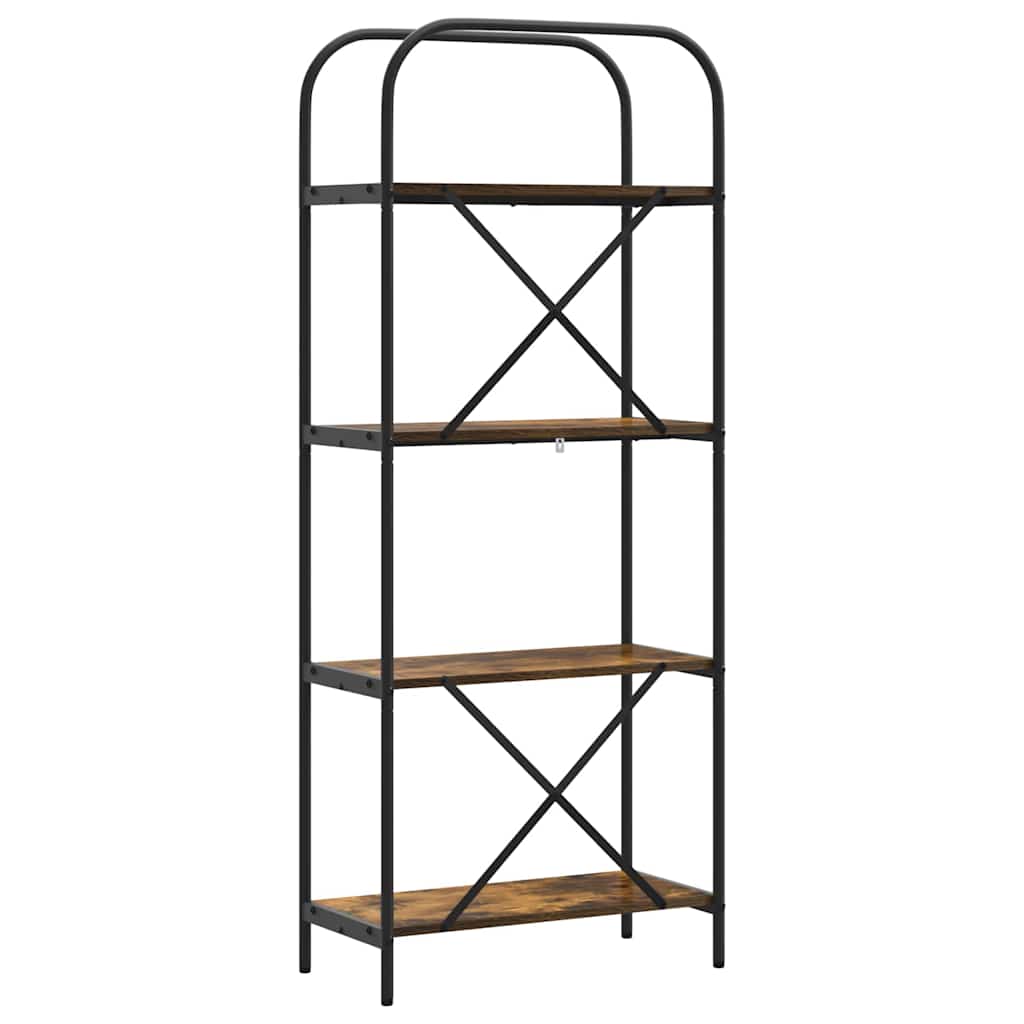 Bokhylle Røkt eik 60 x 30 x 146 cm Konstruert tre