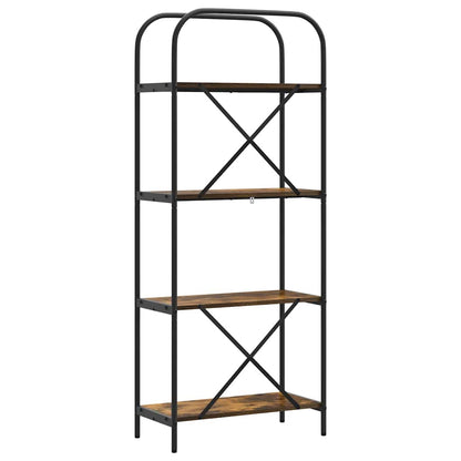 Bokhylle Røkt eik 60 x 30 x 146 cm Konstruert tre