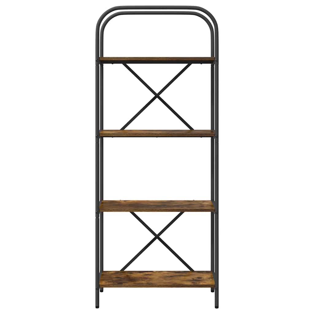Bokhylle Røkt eik 60 x 30 x 146 cm Konstruert tre