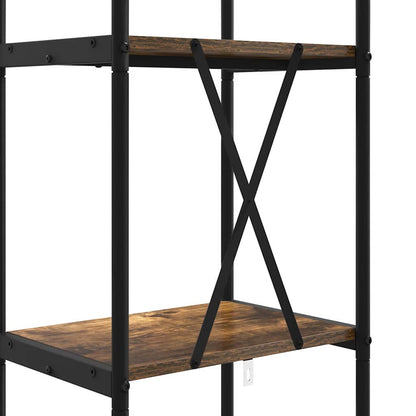 Bokhylle Røkt eik 40 x 30 x 183 cm Konstruert tre