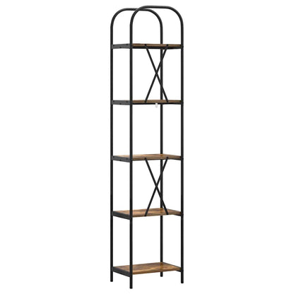 Bokhylle Røkt eik 40 x 30 x 183 cm Konstruert tre