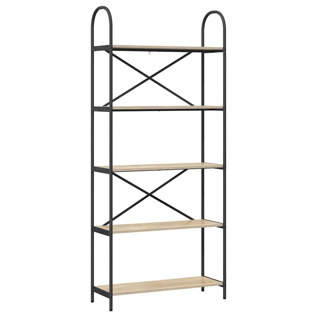 Bokhylle Sonoma eik 80 x 30 x 183 cm Konstruert tre