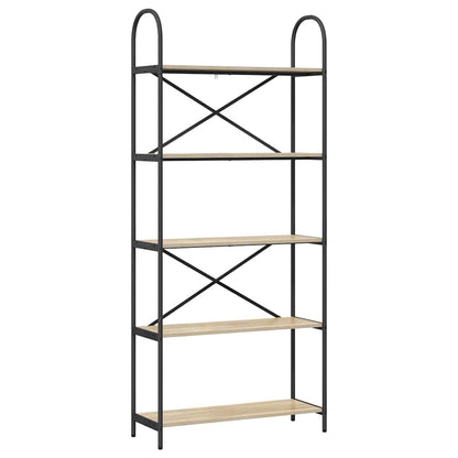 Bokhylle Sonoma eik 80 x 30 x 183 cm Konstruert tre