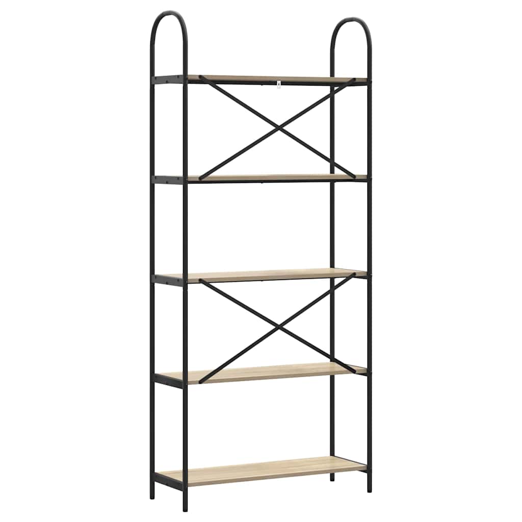 Bokhylle Sonoma eik 80 x 30 x 183 cm Konstruert tre