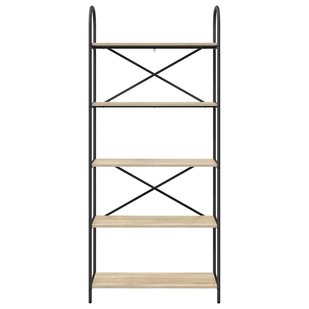 Bokhylle Sonoma eik 80 x 30 x 183 cm Konstruert tre