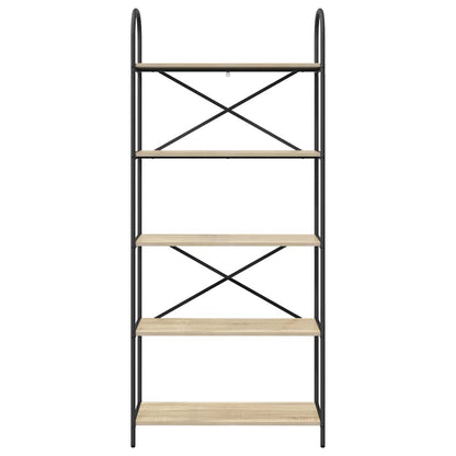Bokhylle Sonoma eik 80 x 30 x 183 cm Konstruert tre