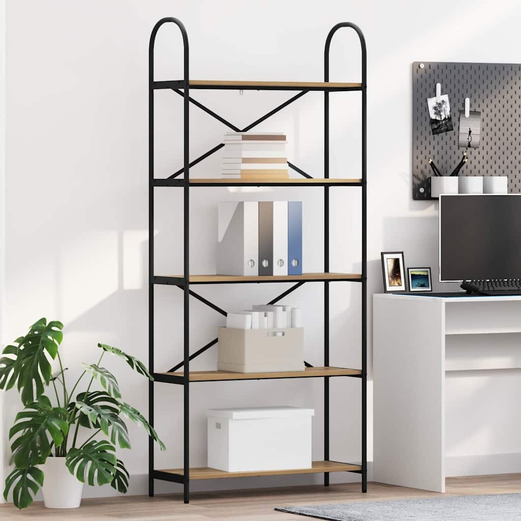 Bokhylle artisan eik 80 x 30 x 183 cm Konstruert tre