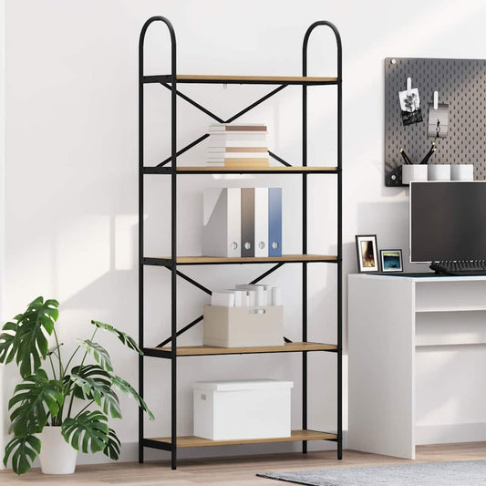 Bokhylle artisan eik 80 x 30 x 183 cm Konstruert tre