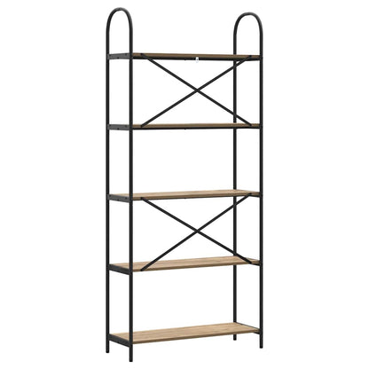 Bokhylle artisan eik 80 x 30 x 183 cm Konstruert tre
