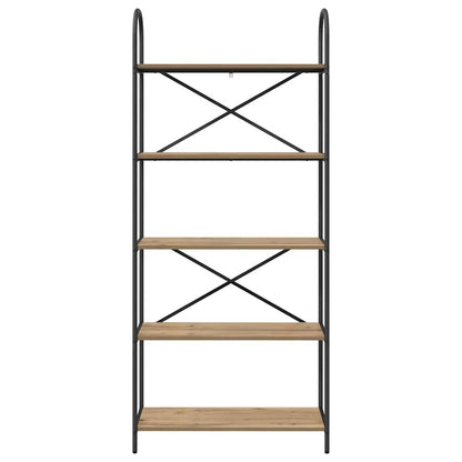 Bokhylle artisan eik 80 x 30 x 183 cm Konstruert tre