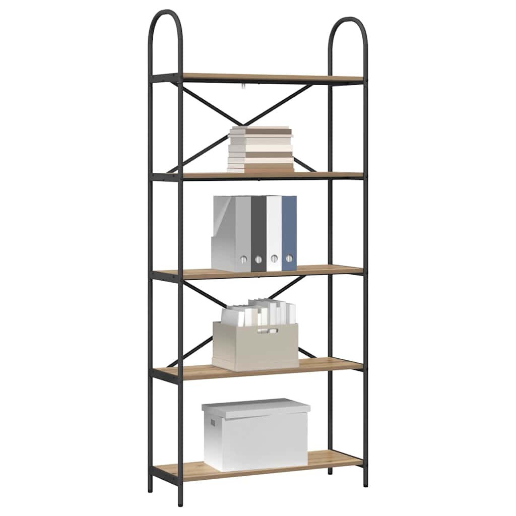 Bokhylle artisan eik 80 x 30 x 183 cm Konstruert tre