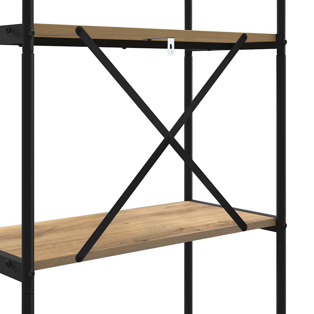 Bokhylle artisan eik 80 x 30 x 146 cm Konstruert tre