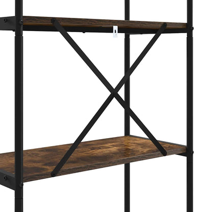 Bokhylle Røkt eik 60 x 30 x 183 cm Konstruert tre