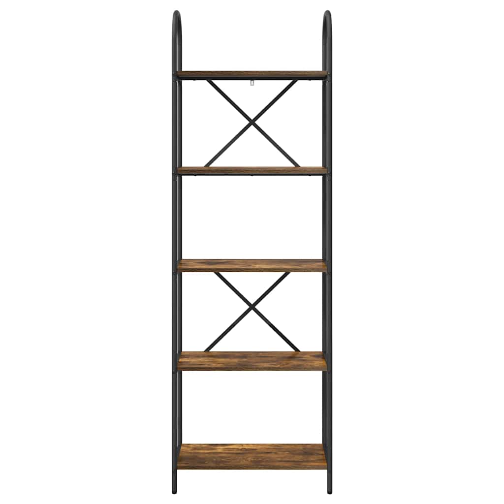 Bokhylle Røkt eik 60 x 30 x 183 cm Konstruert tre