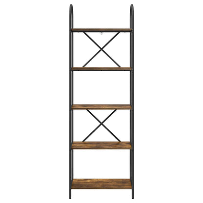 Bokhylle Røkt eik 60 x 30 x 183 cm Konstruert tre