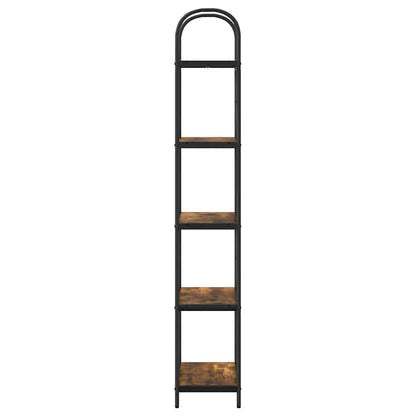 Bokhylle Røkt eik 60 x 30 x 183 cm Konstruert tre
