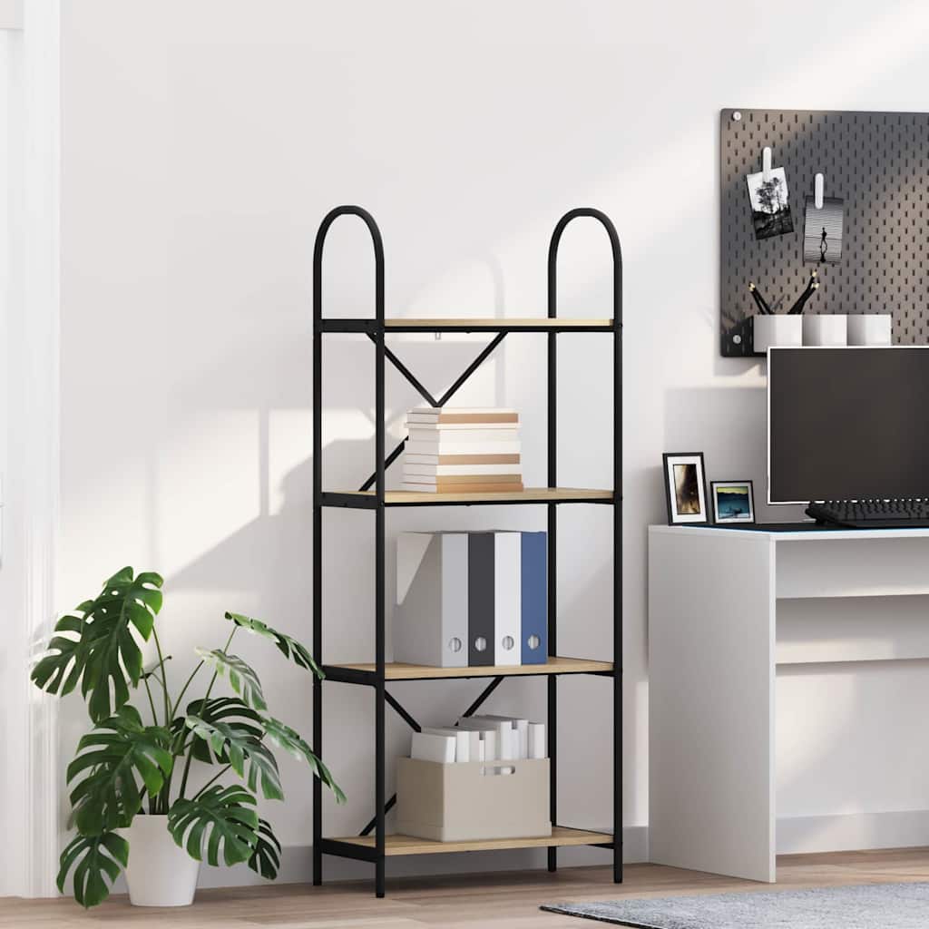 Bokhylle Sonoma eik 60 x 30 x 146 cm Konstruert tre