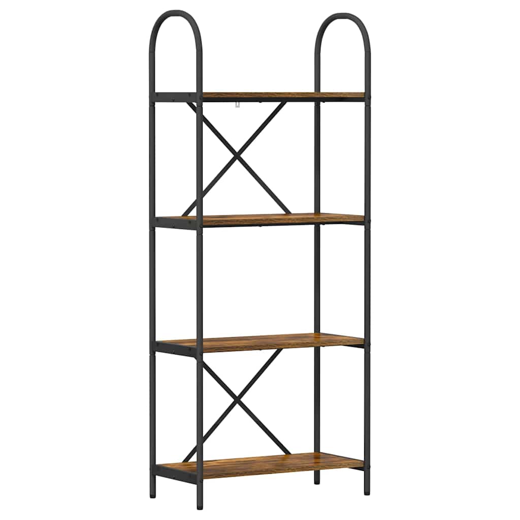 Bokhylle Røkt eik 60 x 30 x 146 cm Konstruert tre