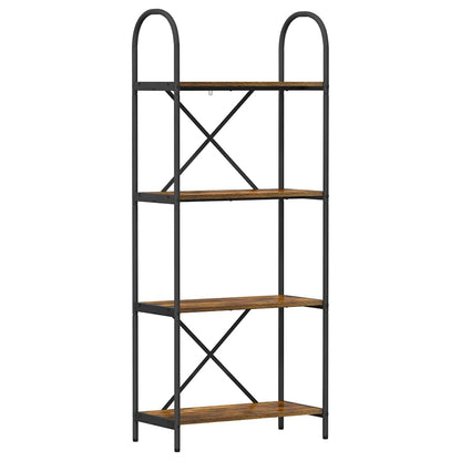 Bokhylle Røkt eik 60 x 30 x 146 cm Konstruert tre