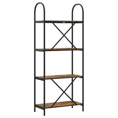 Bokhylle Røkt eik 60 x 30 x 146 cm Konstruert tre