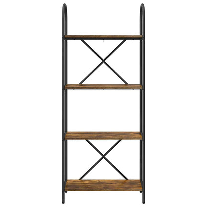 Bokhylle Røkt eik 60 x 30 x 146 cm Konstruert tre