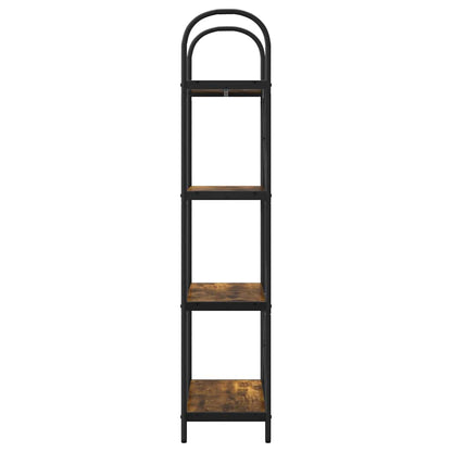 Bokhylle Røkt eik 60 x 30 x 146 cm Konstruert tre