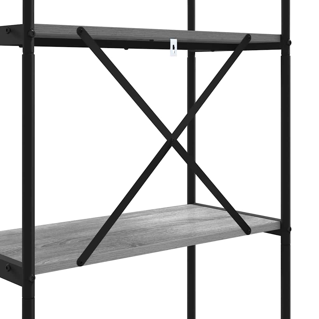 Bokhylle Grå sonoma 60 x 30 x 146 cm Konstruert tre